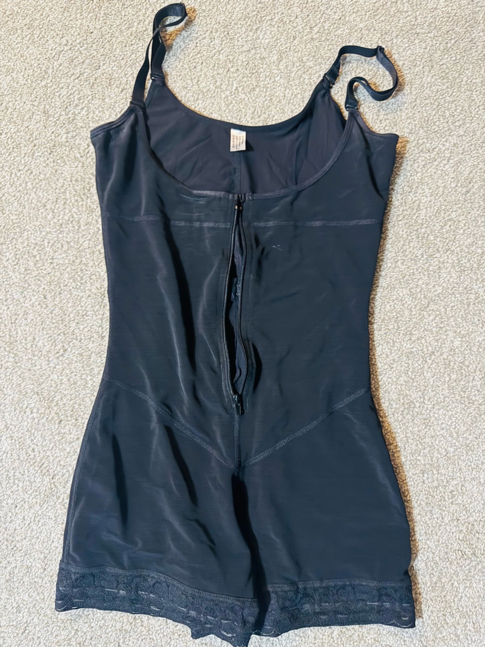 Navy Sleeveless Zip-Front Athletic Tank shape wear